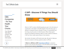 Tablet Screenshot of cdifficile.org